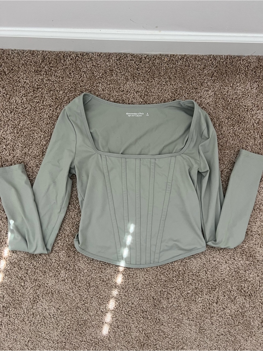 Abercrombie & Fitch Square Neck Waist Length Top